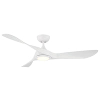 Swirl in Matte White With Luminaire
