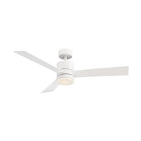 San Francisco 52 in Matte White With Luminaire