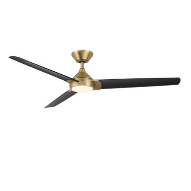Zelda in Soft Brass/Matte Black With Luminaire