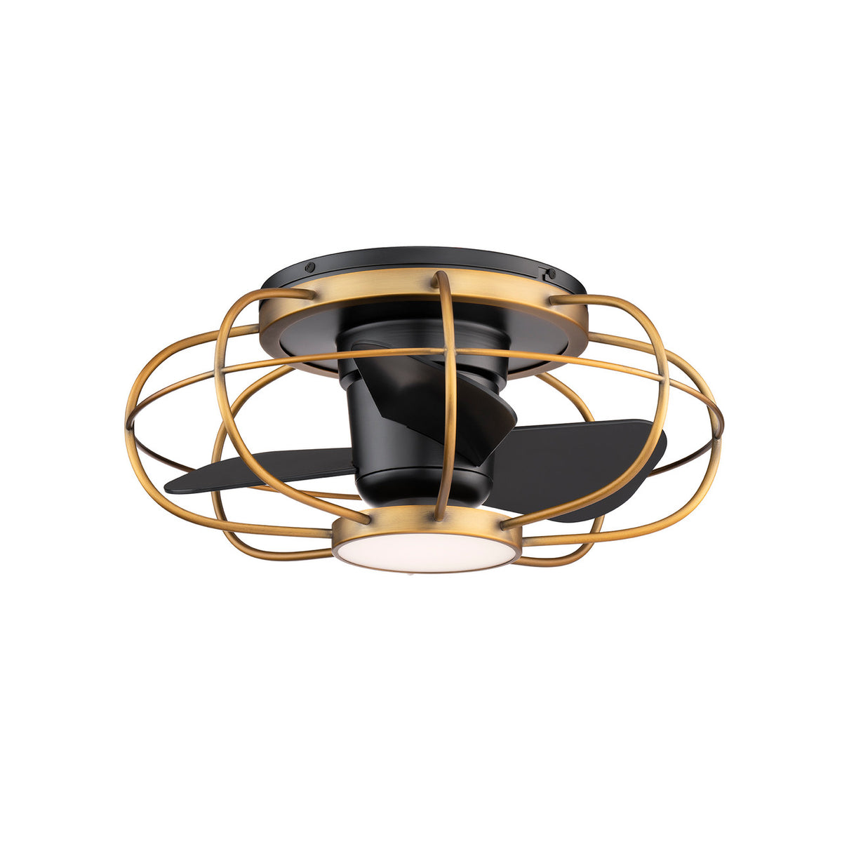 Aella in Aged Brass/Matte Black with Luminaire