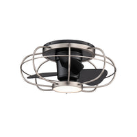 Aella in Brushed Nickel/Matte Black with Luminaire