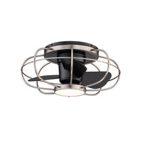 Aella in Brushed Nickel/Matte Black with Luminaire