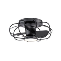 Aella in Matte Black with Luminaire