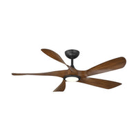 SWIRL 5 in Matte Black/Distressed Koa with Luminaire