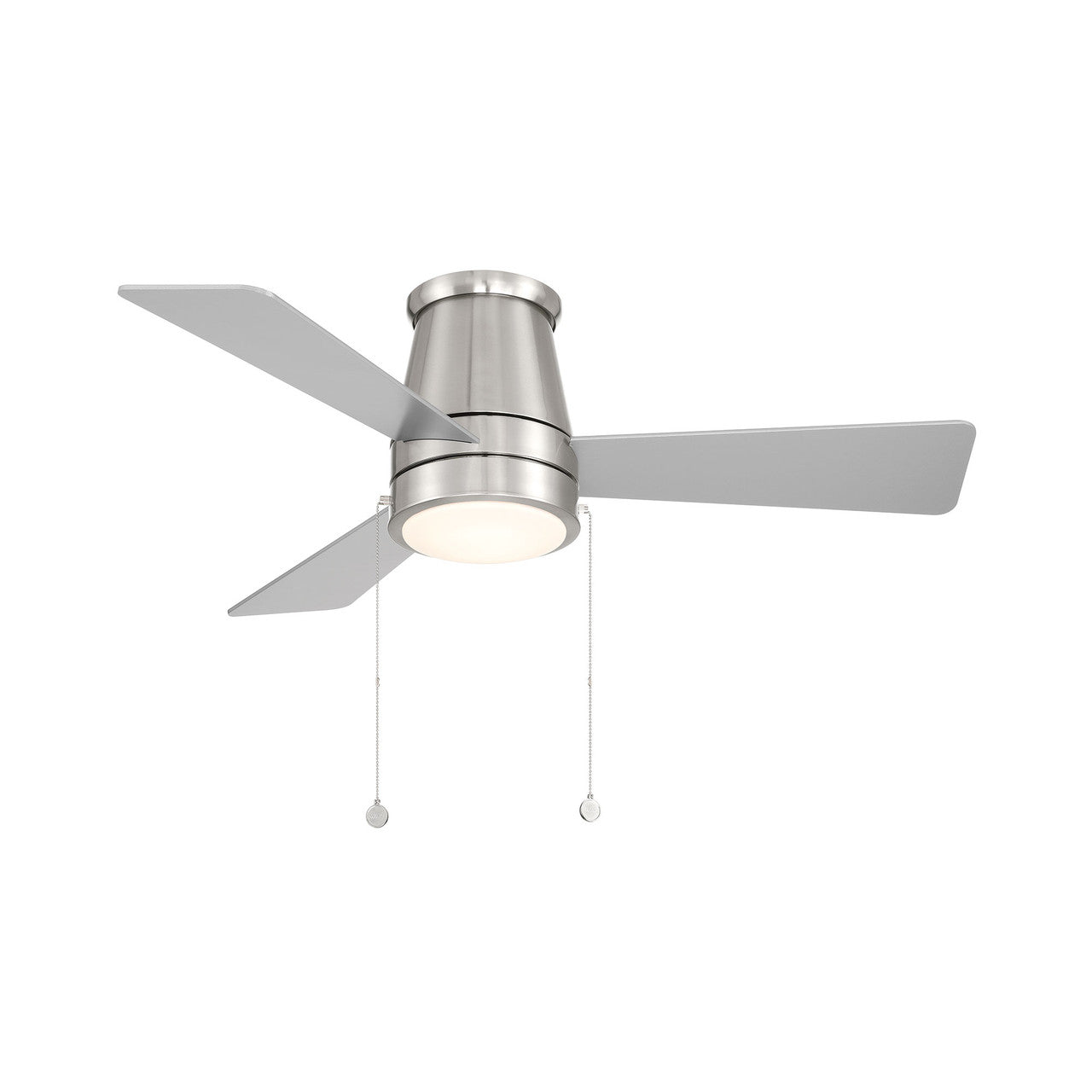 Hug Flush 44 in Brushed Nickel With Luminaire