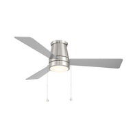 Hug Flush 52 in Brushed Nickel With Luminaire