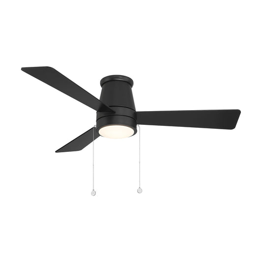 Hug Flush 52 in Matte Black With Luminaire