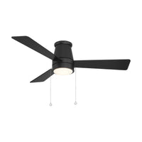 Hug Flush 52 in Matte Black With Luminaire