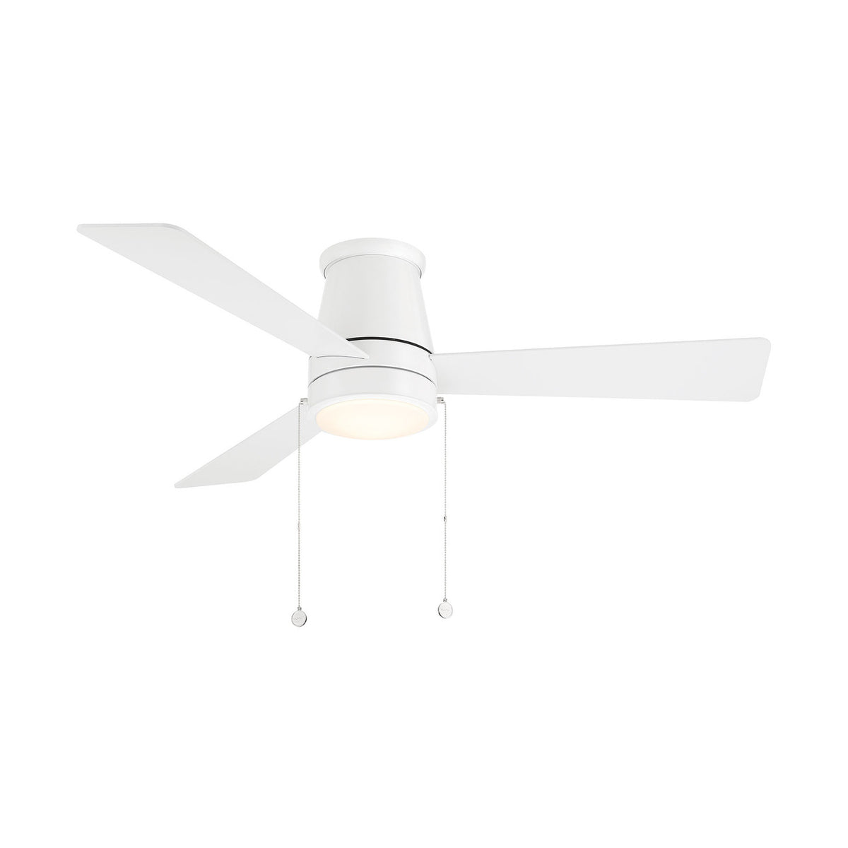 Hug Flush 52 in Matte White With Luminaire