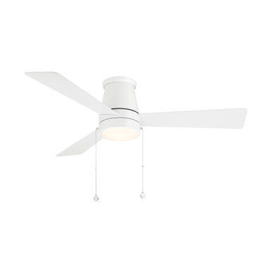 Hug Flush 52 in Matte White With Luminaire