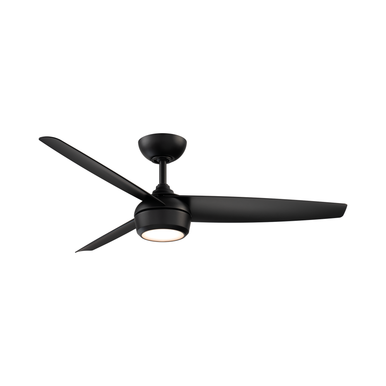Ferris 52in. in Matte Black With Luminaire - F-110L-MB