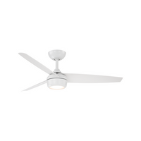 Ferris 52in. in Matte White With Luminaire - F-110L-MW