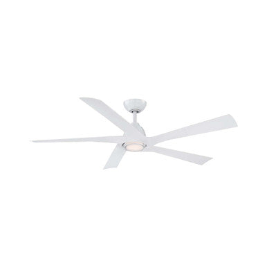 Zeke 60in. in Matte Black with Luminaire - F-111L-MW