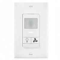 Wall Switch Sensor - Line Voltage, 2-Pole, Minimum Fan Run Time, White