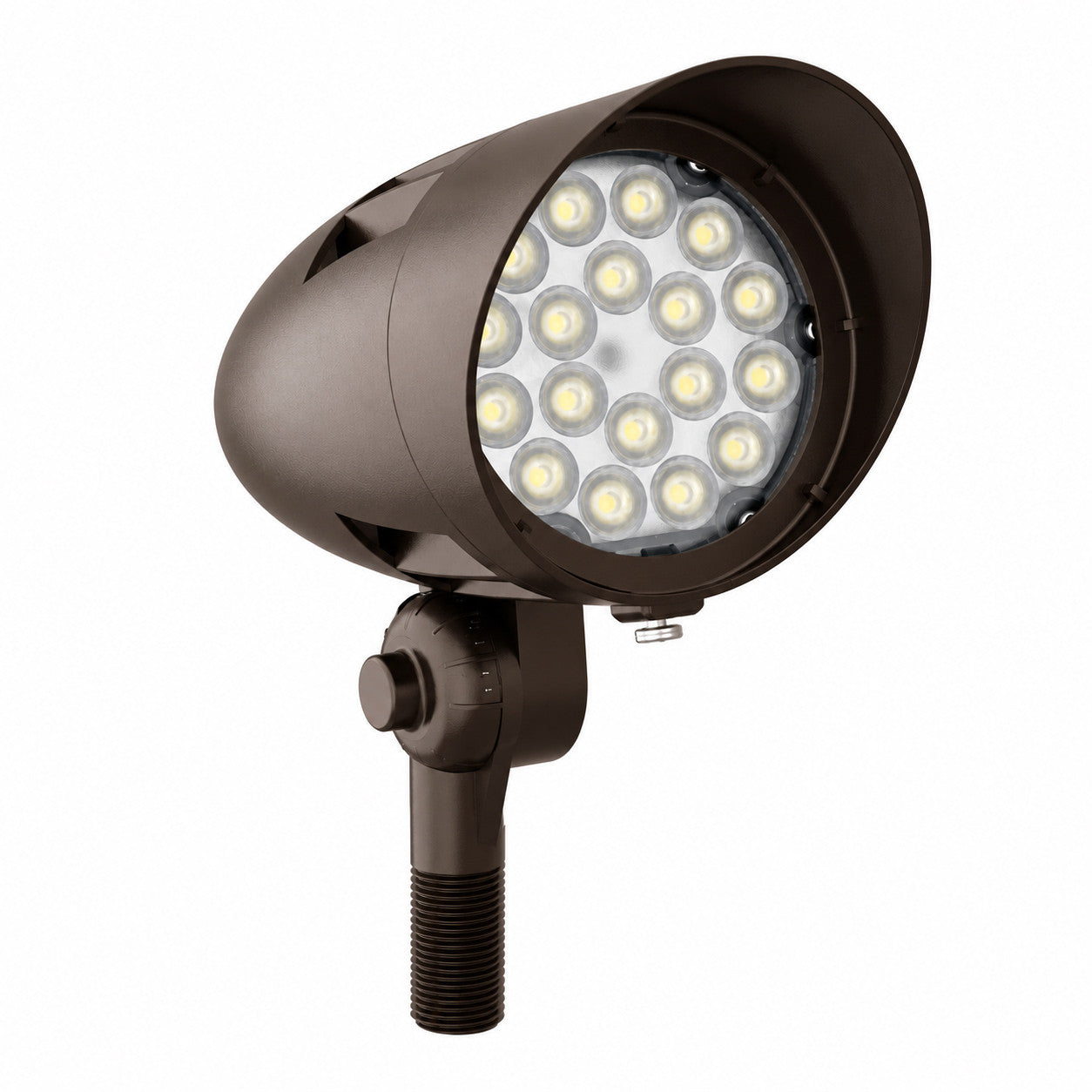 15 Watt RGBW LED Landscape Bullet Light with Knuckle Mount - Integrated LED - 720 Lumens - 120-277V