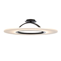 ELEKTRON 28in. LED Semi-Flush Mount Light 3000K in Black
