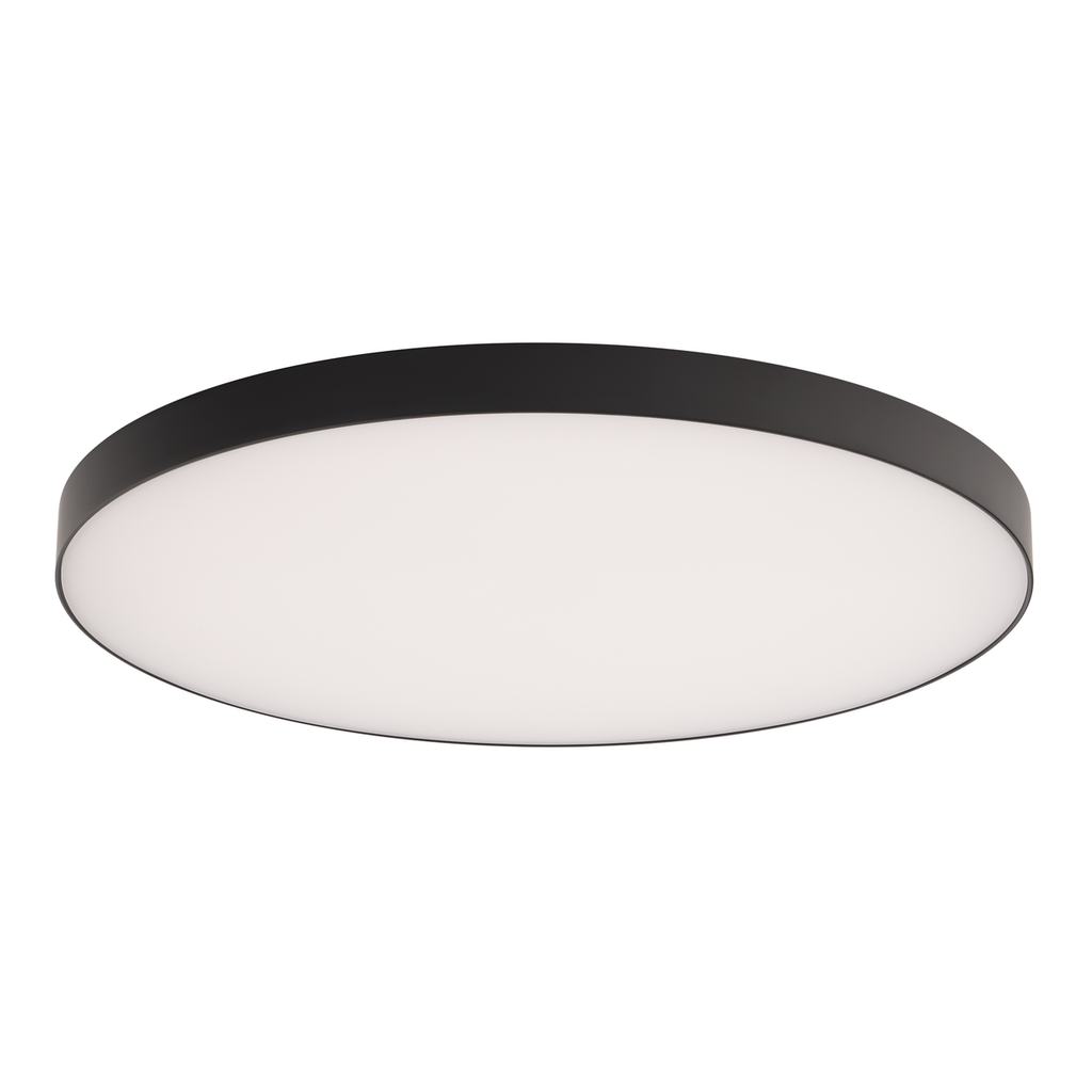 EDGELESS FLUSH MOUNT 12IN RND 5CCT BK
