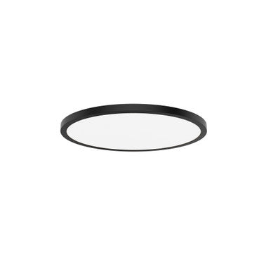 ROUND FLUSH MOUNT 24IN RND 5CCT BK