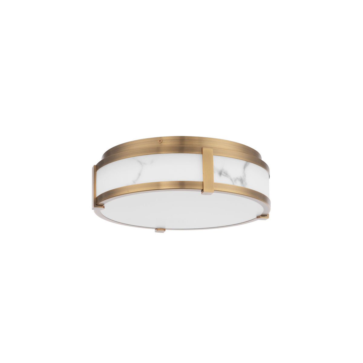 Constantine 14in. LED Flush Mount Light 3000K in Aged Brass