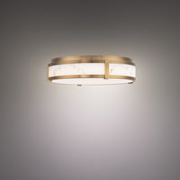 Constantine 18in. LED Flush Mount Light 3000K in Aged Brass