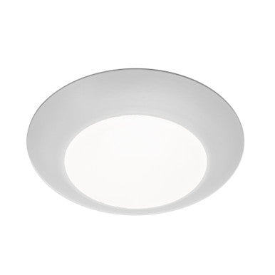 Disc 4in. Energy Star LED Flush Mount 3000K Soft. White in White