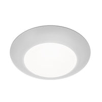 Disc 4in. Energy Star LED Flush Mount 3000K Soft. White in White