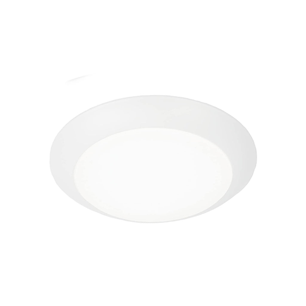 Disc 6in. LED Flush Mount 5CCT WT