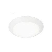 Disc 6in. LED Flush Mount 5CCT WT