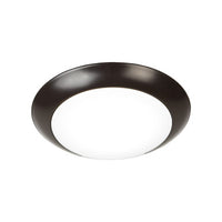 Disc Energy Star LED Flush Mount 3000K Soft White in Bronze