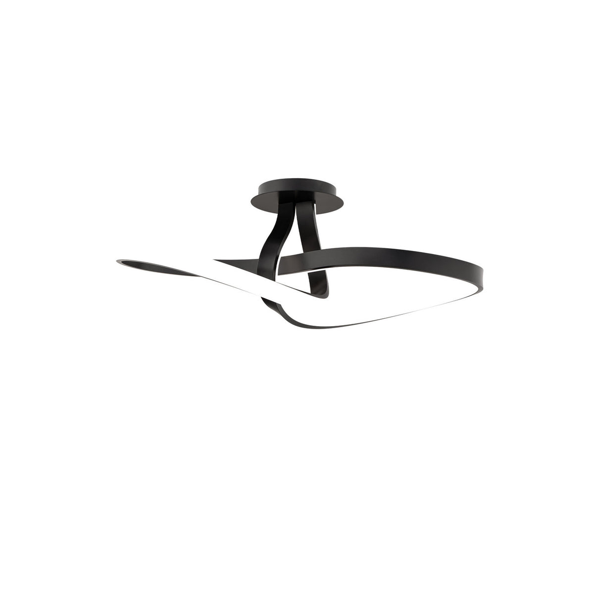 Mobius 24in. LED Flush Mount Light 3000K in Black