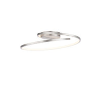 Marques 22in. LED Flush Mount Light 3000K in Brushed Nickel