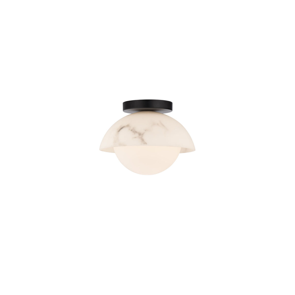 Moonstone 10in. LED Flush Mount Light 3000K in Black