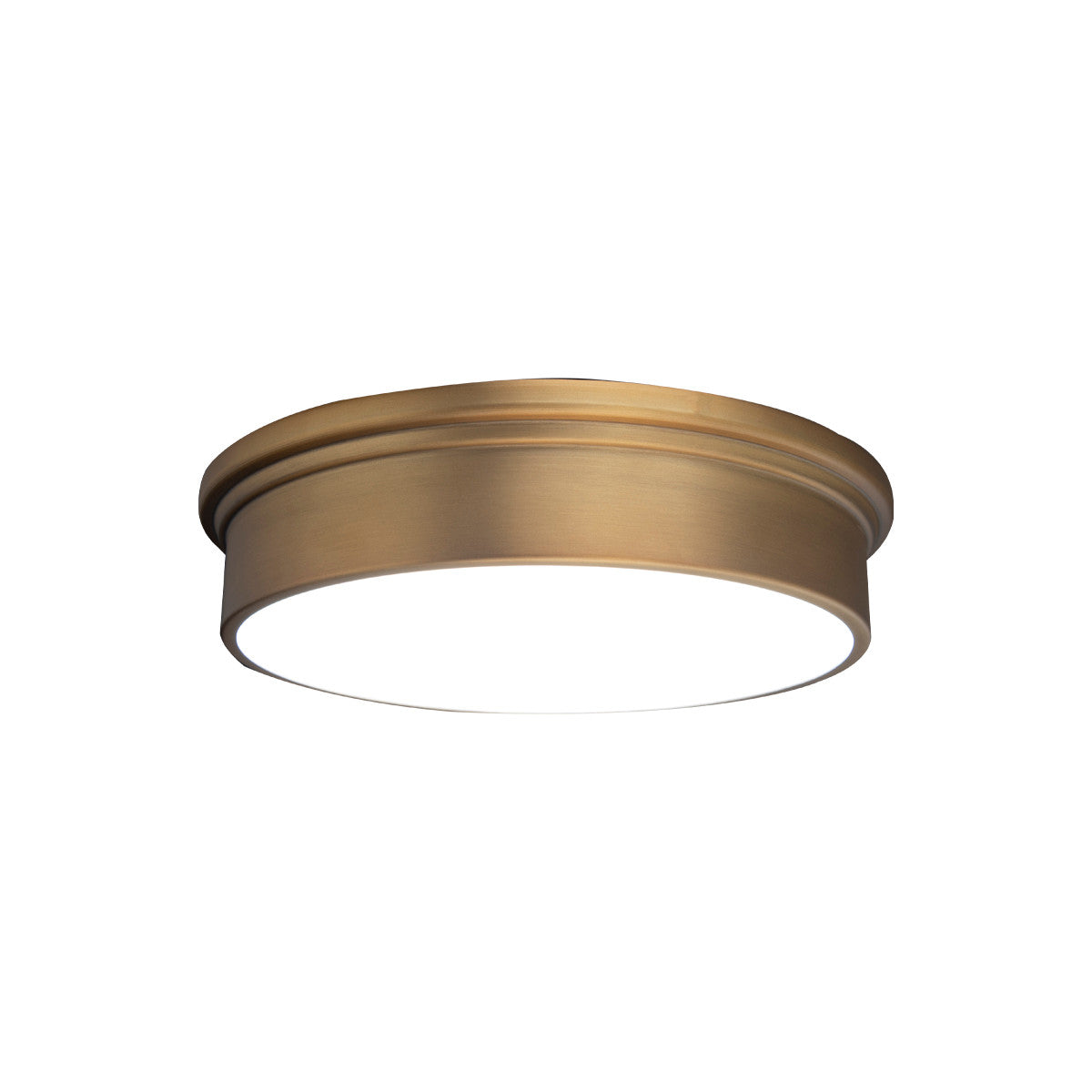 YORK 12in. LED Flush Mount Light 3000K in Aged Brass