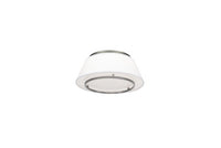 HAILEY 16in. LED Semi-Flush Mount Light 3000K in Brushed Nickel