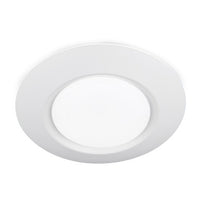 LED 6in. Round Flush Mount Ceiling Fixture / Wall Sconce - 3000K 1050 lumens White Finish