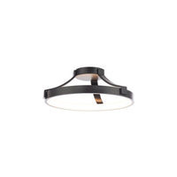 Chaucer 16in. LED Flush Mount Light 3000K in Black