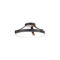 Chaucer 16in. LED Flush Mount Light 3000K in Black