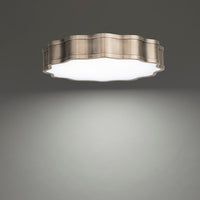 Vaughan 20in. LED Flush Mount Light 3000K in Brushed Nickel