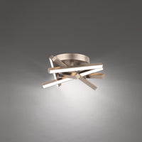 PARALLAX 16in. LED Flush Mount Light 2700K/3000K/3500K in Brushed Nickel