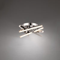 PARALLAX 16in. LED Flush Mount Light 2700K/3000K/3500K in Chrome - FM-73116-30-CH
