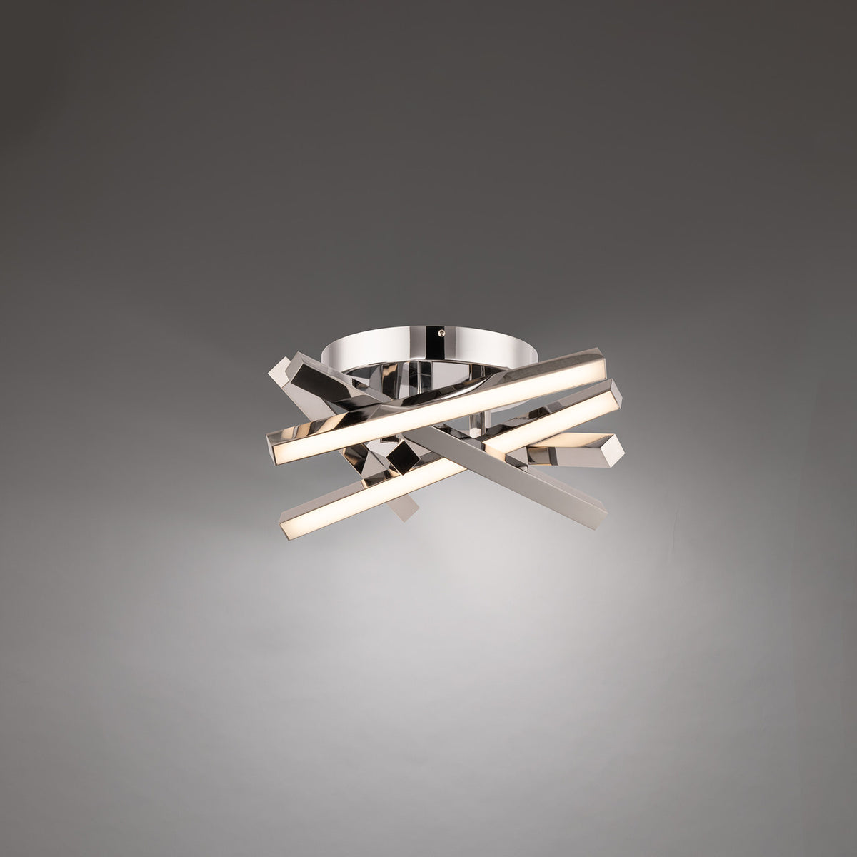 PARALLAX 16in. LED Flush Mount Light 2700K/3000K/3500K in Chrome