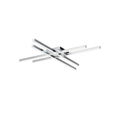 PARALLAX 32in. LED Flush Mount Light 2700K/3000K/3500K in Chrome