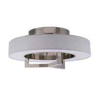 Madison 28in. LED Semi-Flush Mount Light 3000K in Brushed Nickel