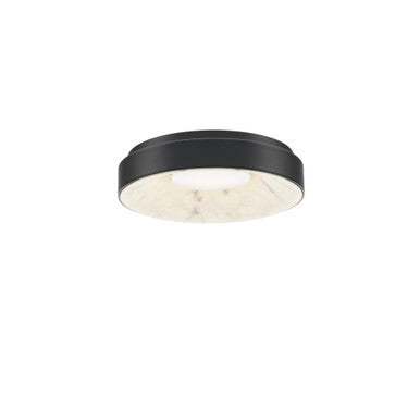 Crackle 14in. LED Flush Mount Light 3000K in Black