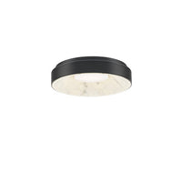 Crackle 14in. LED Flush Mount Light 3000K in Black