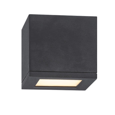 RUBIX 5in. LED Outdoor Flush Mount Light 3000K in Black
