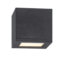 RUBIX 5in. LED Outdoor Flush Mount Light 3000K in Black