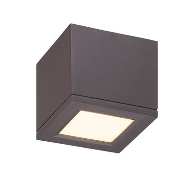 RUBIX 5in. LED Outdoor Flush Mount Light 3000K in Bronze