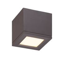 RUBIX 5in. LED Outdoor Flush Mount Light 3000K in Bronze