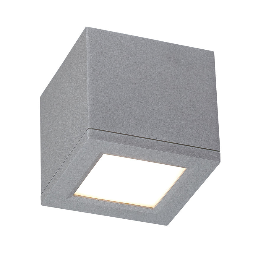 RUBIX 5in. LED Outdoor Flush Mount Light 3000K in Graphite